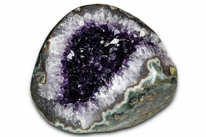 Brilliant Deep-Purple Amethyst Geode - Uruguay #342852